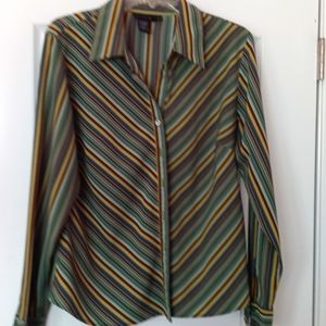 Ninety Brand size XL multicolored collar button down shirt